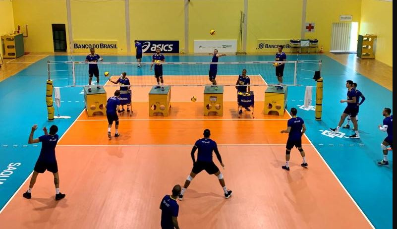 Primeiro bloco de treinamento é concluído pela Seleção Brasileira Masculina de Vôlei