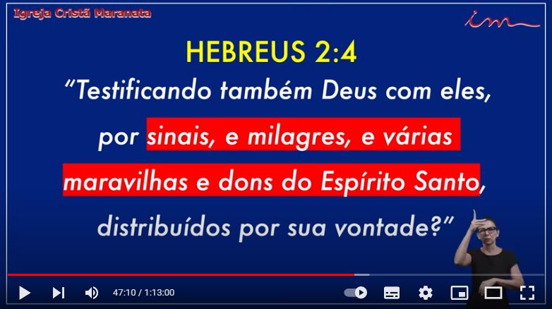 Igreja Cristã Maranata – Programa Anunciando o Evangelho Eterno – 07/01/2022 Sexta