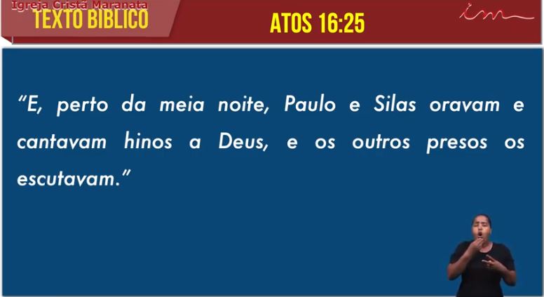 Igreja Cristã Maranata - "O socorro através da oração" - 03/03/2022 Quinta