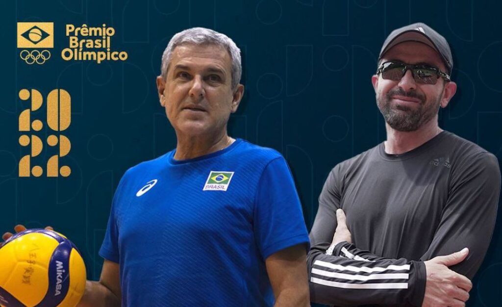 Zé Roberto e Felipe Siqueira são os vencedores da categoria Melhor Técnico de 2022 do Prêmio Brasil Olímpico