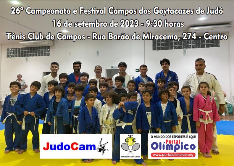 Tênis Club de Campos realizará campeonato de judô