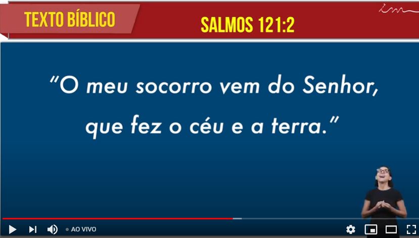 Igreja Cristã Maranata –  “O socorro vem de Deus!” – 29/12/2020 Terça