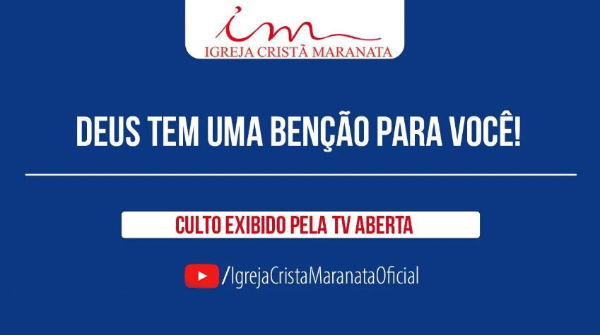 Igreja Cristã Maranata – Culto exibido na TV aberta – Pr Alexandre Brasil – 13/09/2021 Segunda