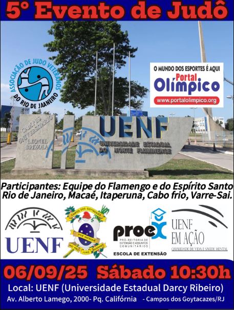 Vem aí o 5º Evento de Judô na UENF