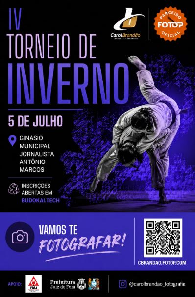 Está chegando!!! Ao vivo no YouTube o IV Torneio de Inverno de Judô em Juiz de Fora no dia 5 de julho