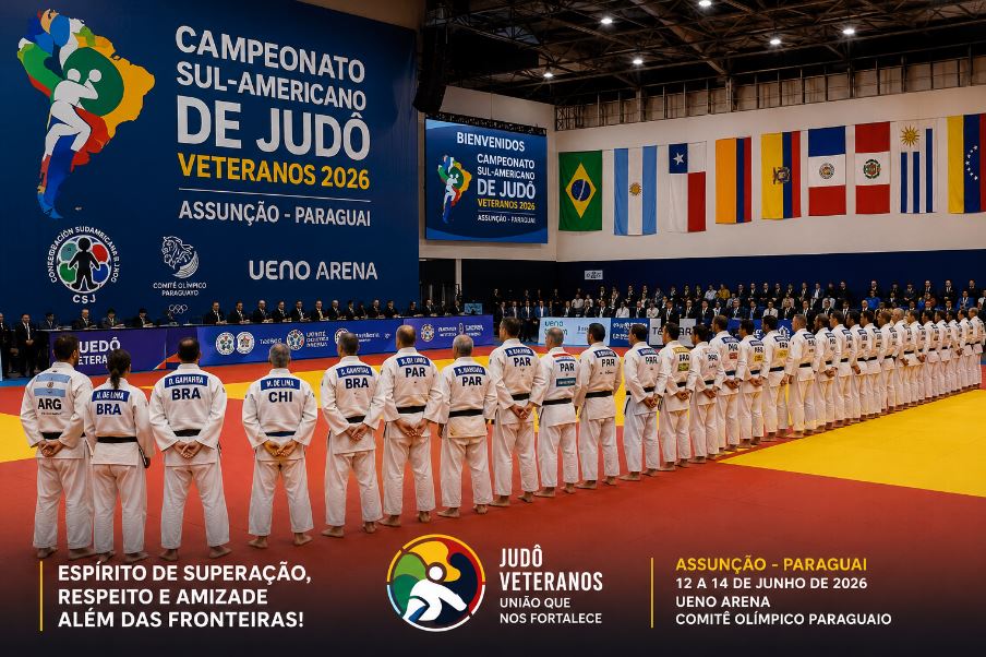 Judocas Brasileiros Estão Prontos para o Campeonato Sul-Americano de Judô Veteranos 2026, no Paraguai