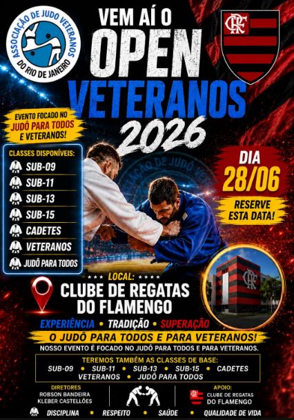 Se preparem vem aí o OPEN VETERANOS 2026