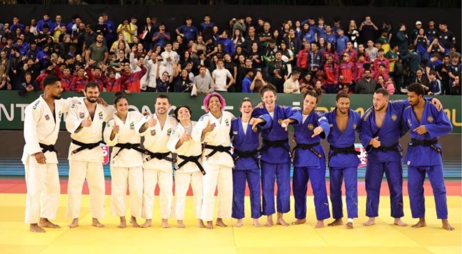 Brasil vence a Alemanha por 5 a 1 e conquista o Desafio Internacional de Judô em Blumenau